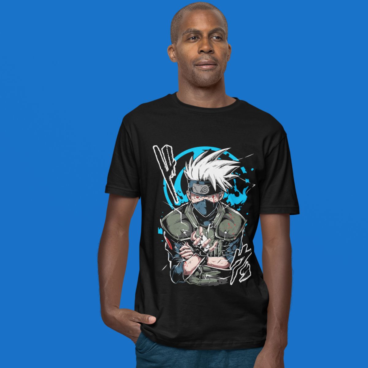 Nome do produto: Camiseta Unissex Naruto - Kakashi