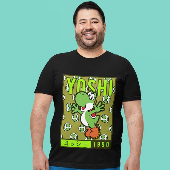 Camiseta Unissex Mario - Yoshi