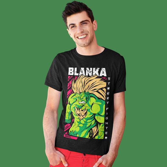 Camiseta Unissex Street Fighter - Blanka