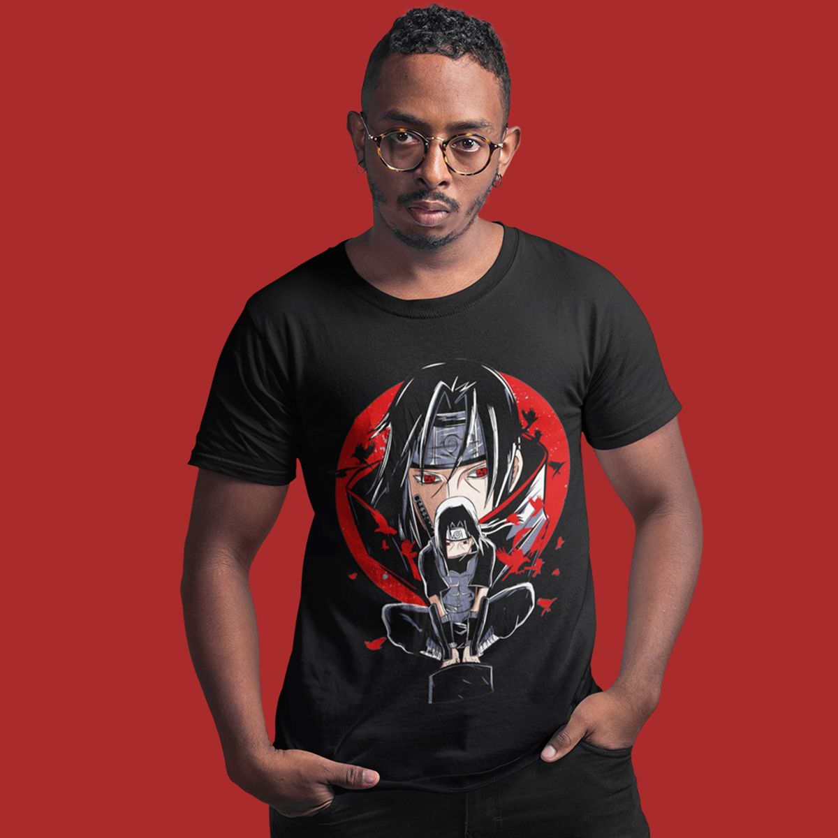 Nome do produto: Camiseta Unissex Naruto - Uchiha Itachi Anbu