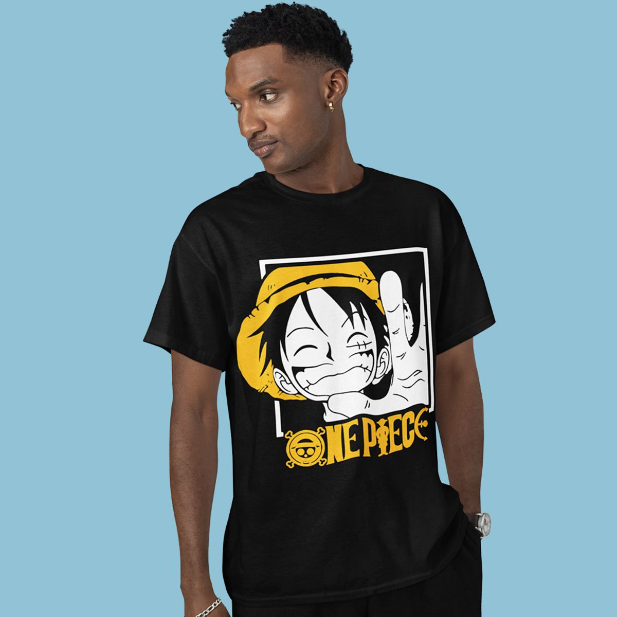 Nome do produto: Camiseta Unissex One Piece - Luffy 