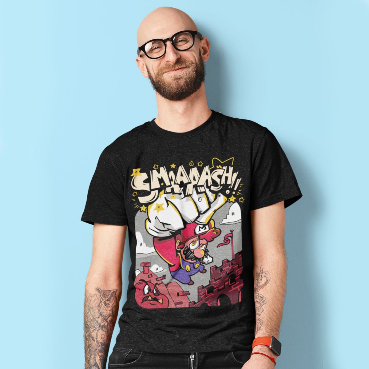 Nome do produto: Camiseta Unissex Mario - Smash!