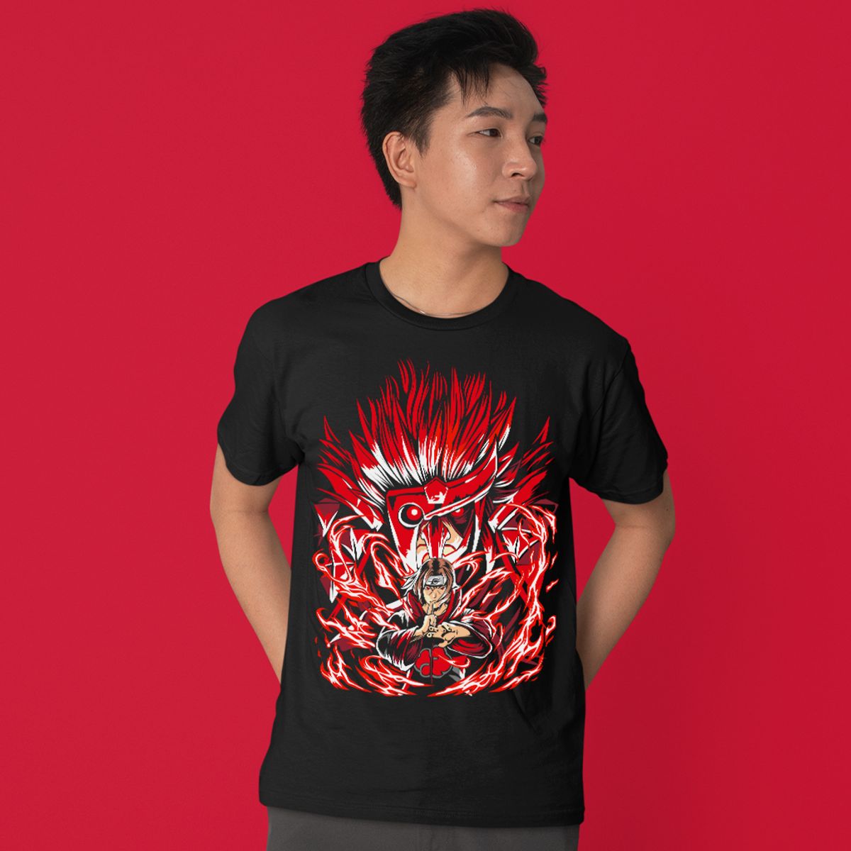 Nome do produto: Camiseta Unissex Naruto - Itachi Susanoo