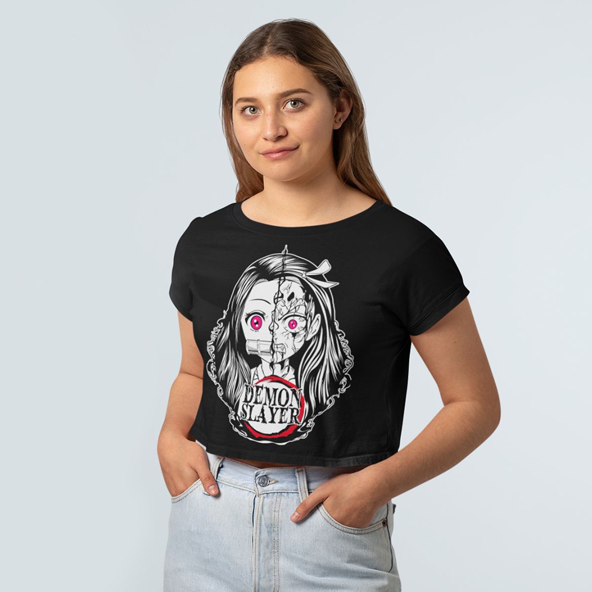 Nome do produto: Camiseta Feminina - Nezuko