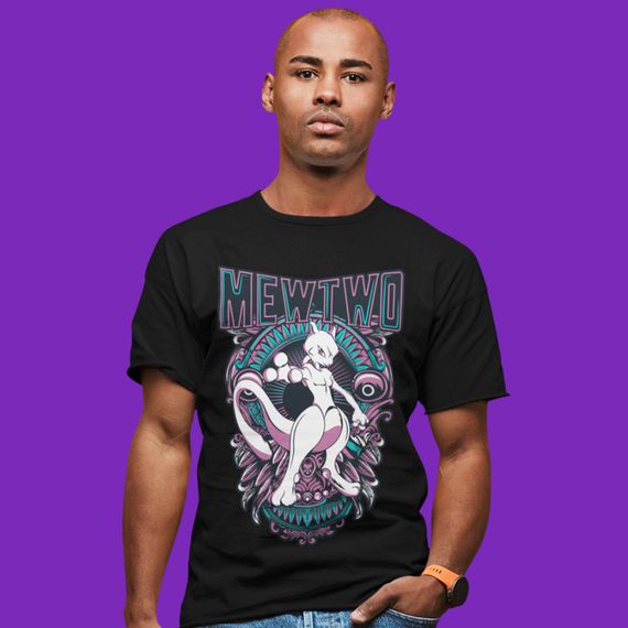 Camiseta Unissex Pokémon - Mewtwo