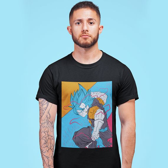 Camiseta Unissex Dragon Ball - Vegetto Blue