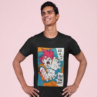 Nome do produtoCamiseta Unissex Dragon Ball - Goku Deus Super Sayajin