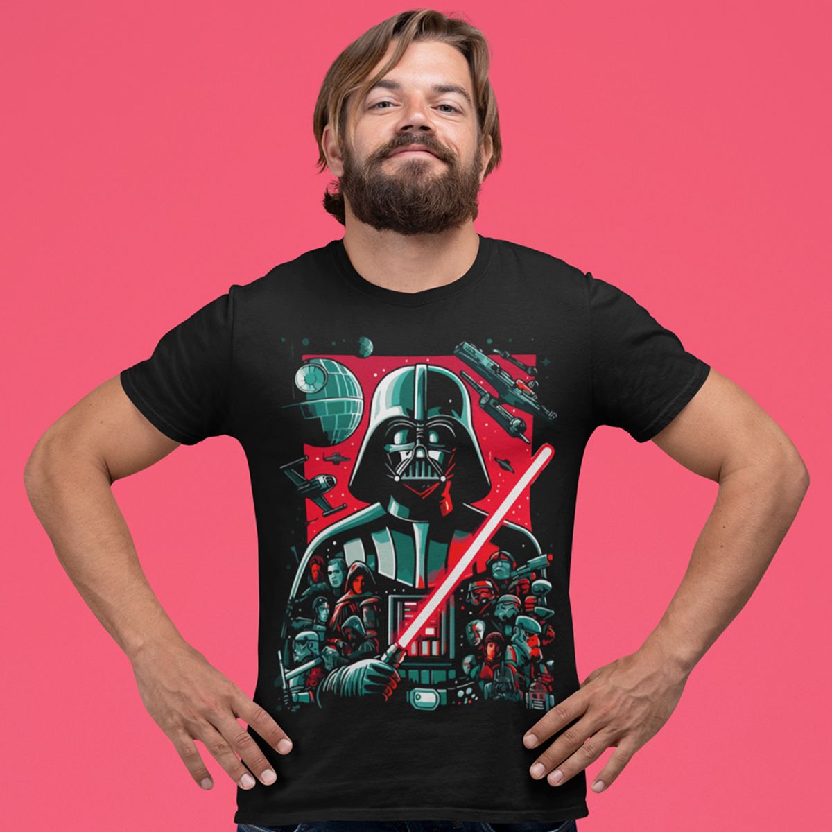 Nome do produto: Camiseta Unissex Star Wars - Darth Vader