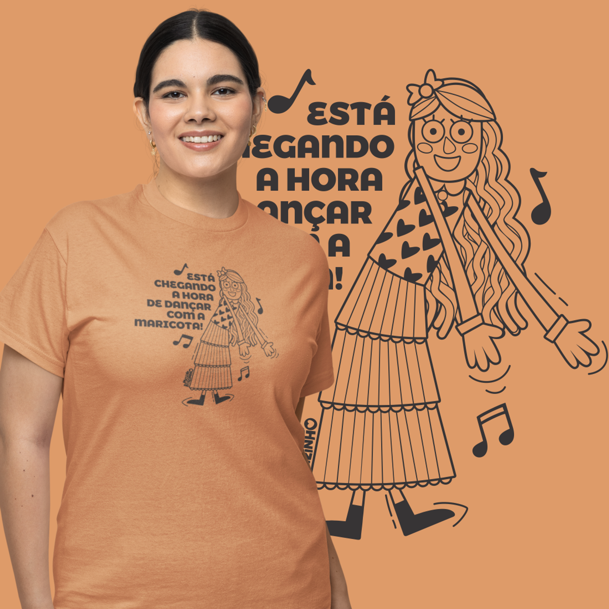 Nome do produto: Camiseta Adulto Estonada Maricota