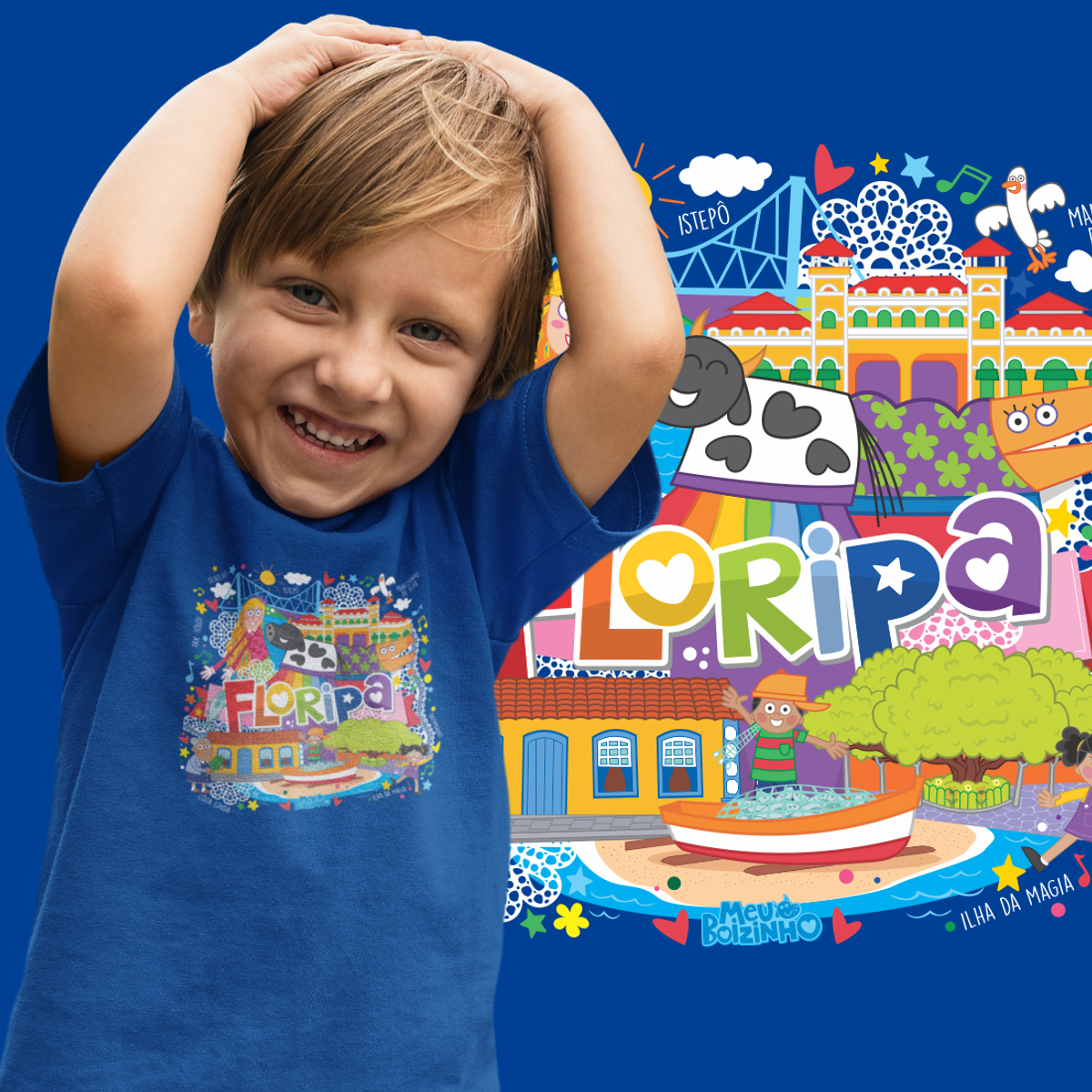 Nome do produto: Camiseta Infantil I Floripa