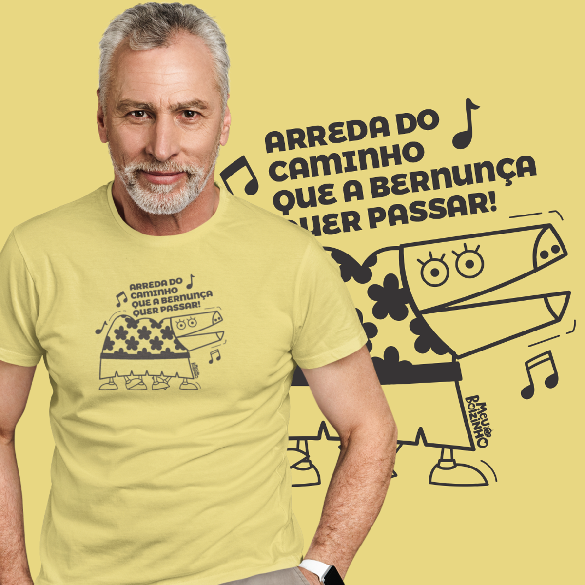 Nome do produto: Camiseta Adulto Estonada Bernunça