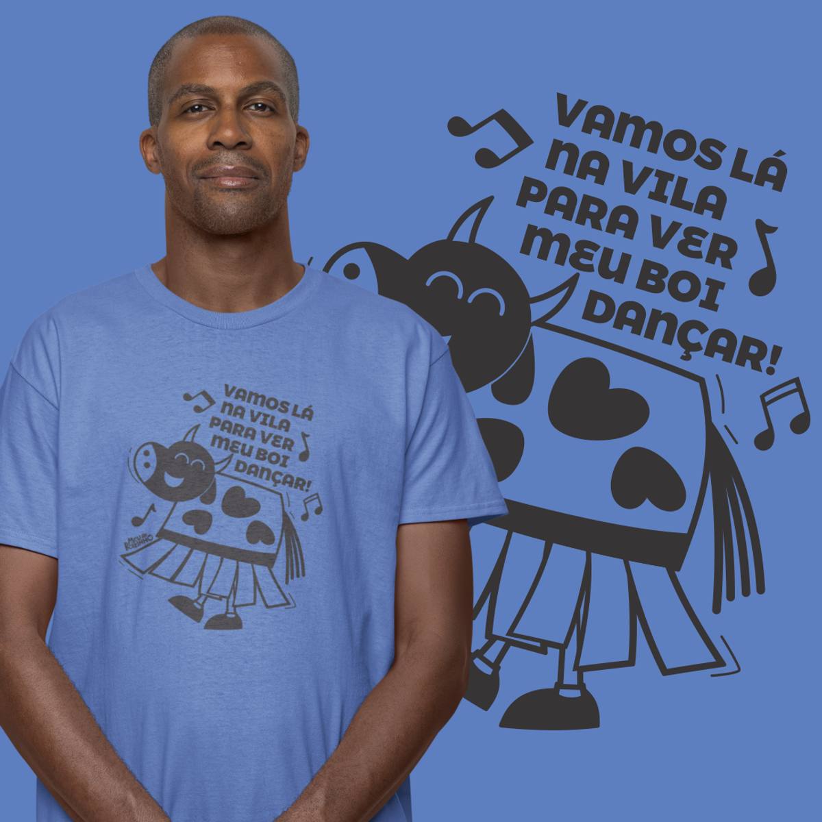 Nome do produto: Camiseta Adulto Estonada Boizinho