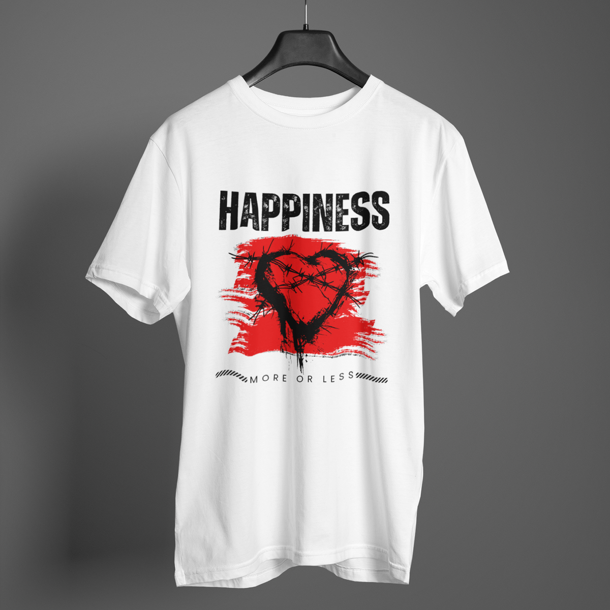 Nome do produto: Camiseta Happiness Branca