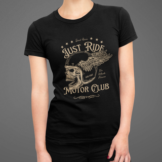 Nome do produtoCamiseta Baby Long Just Ride Motor Club