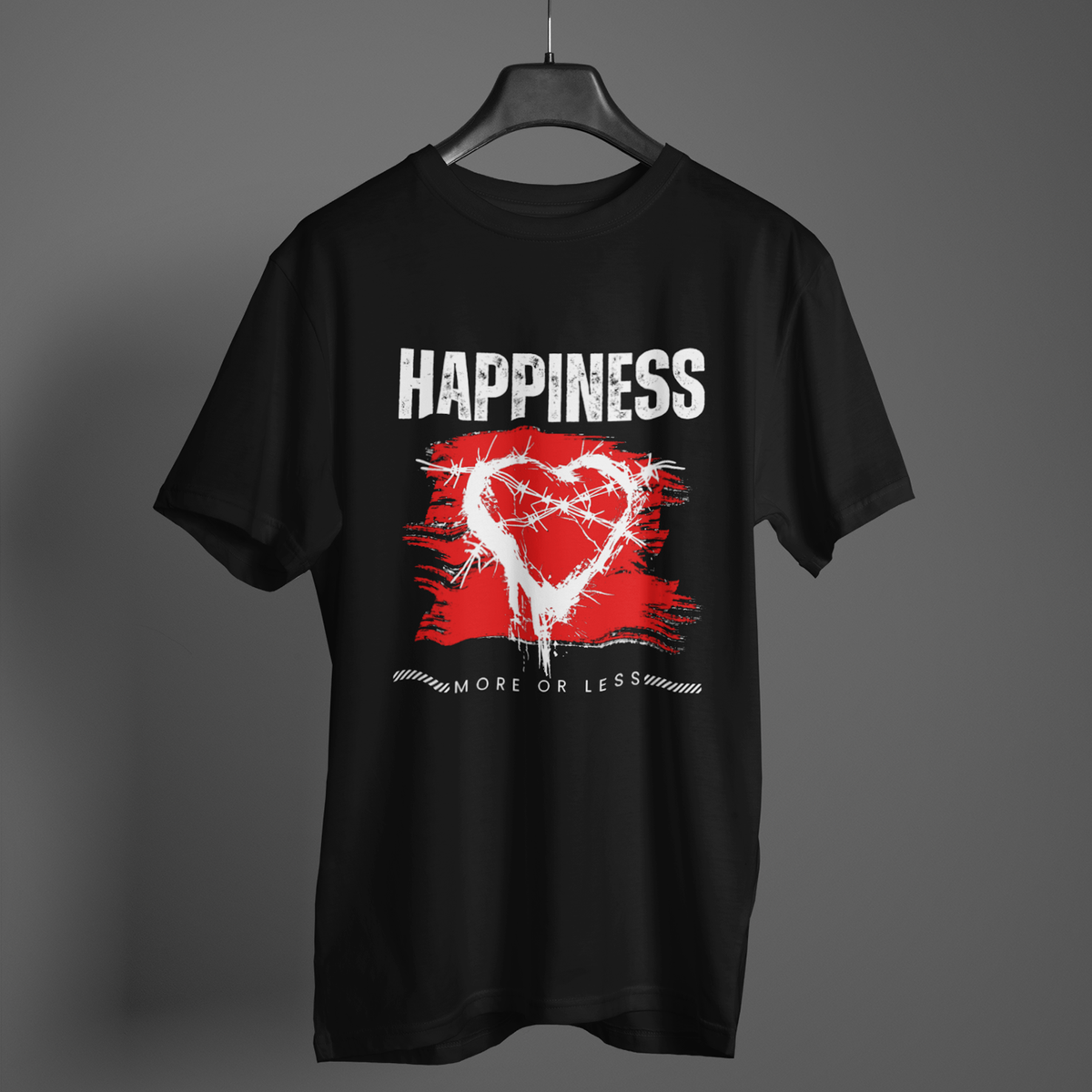 Nome do produto: Camiseta Happiness Preta