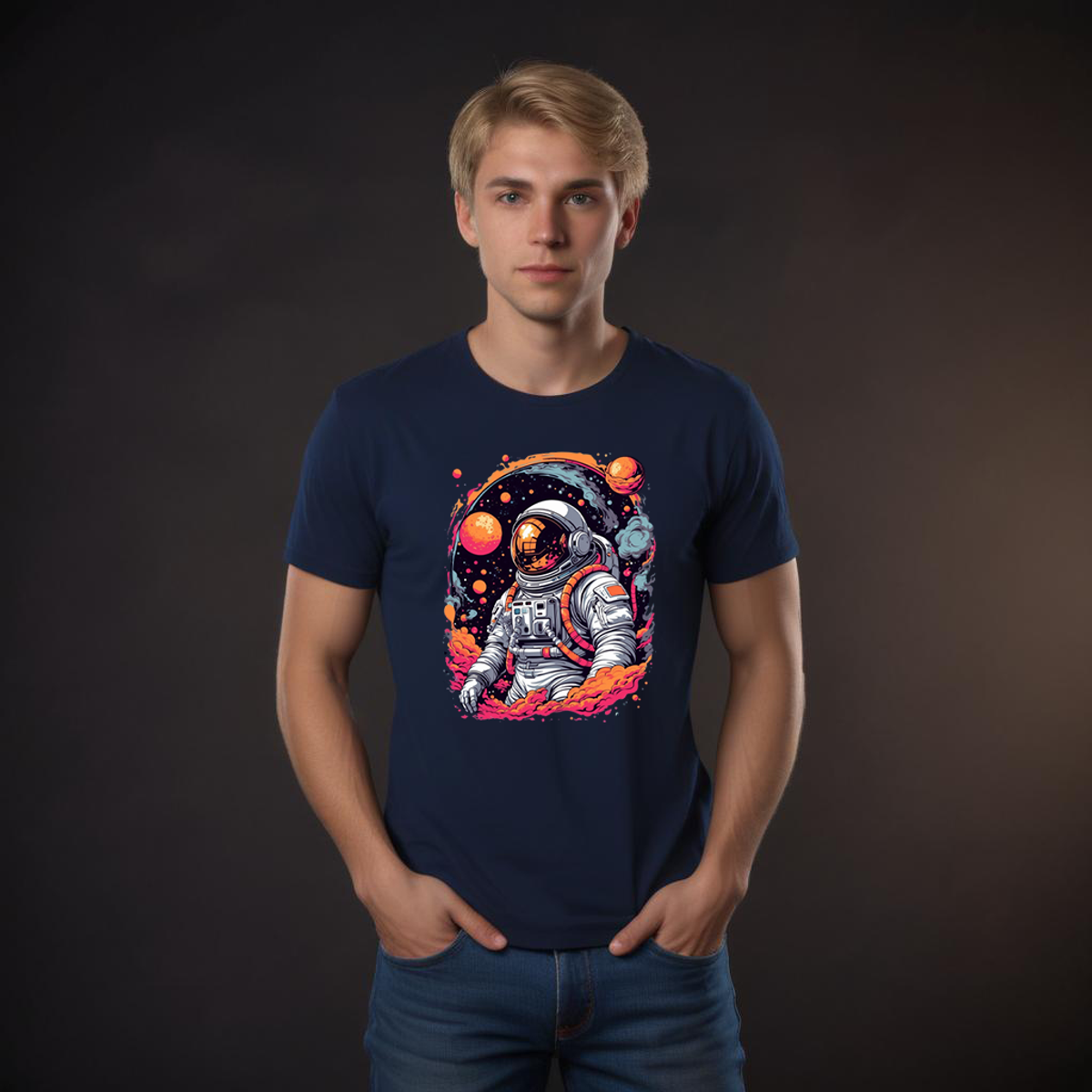 Nome do produto: Sonhador Cósmico (T-Shirt Pima)