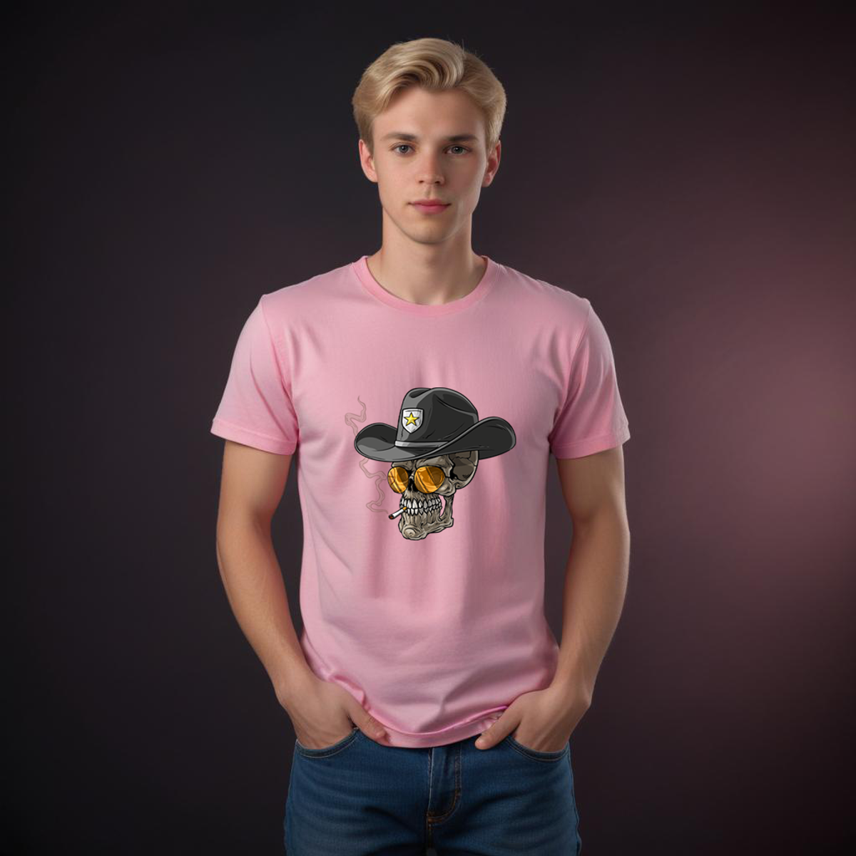 Nome do produto: Sheriff Skull (T-Shirt Pima)