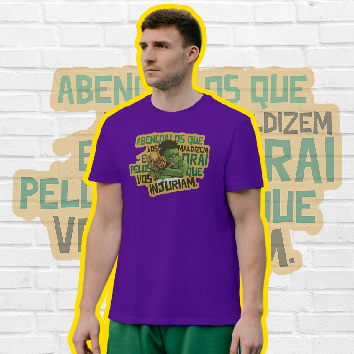 Nome do produto: T-Shirt Masculina Abençoa os que te maldizem