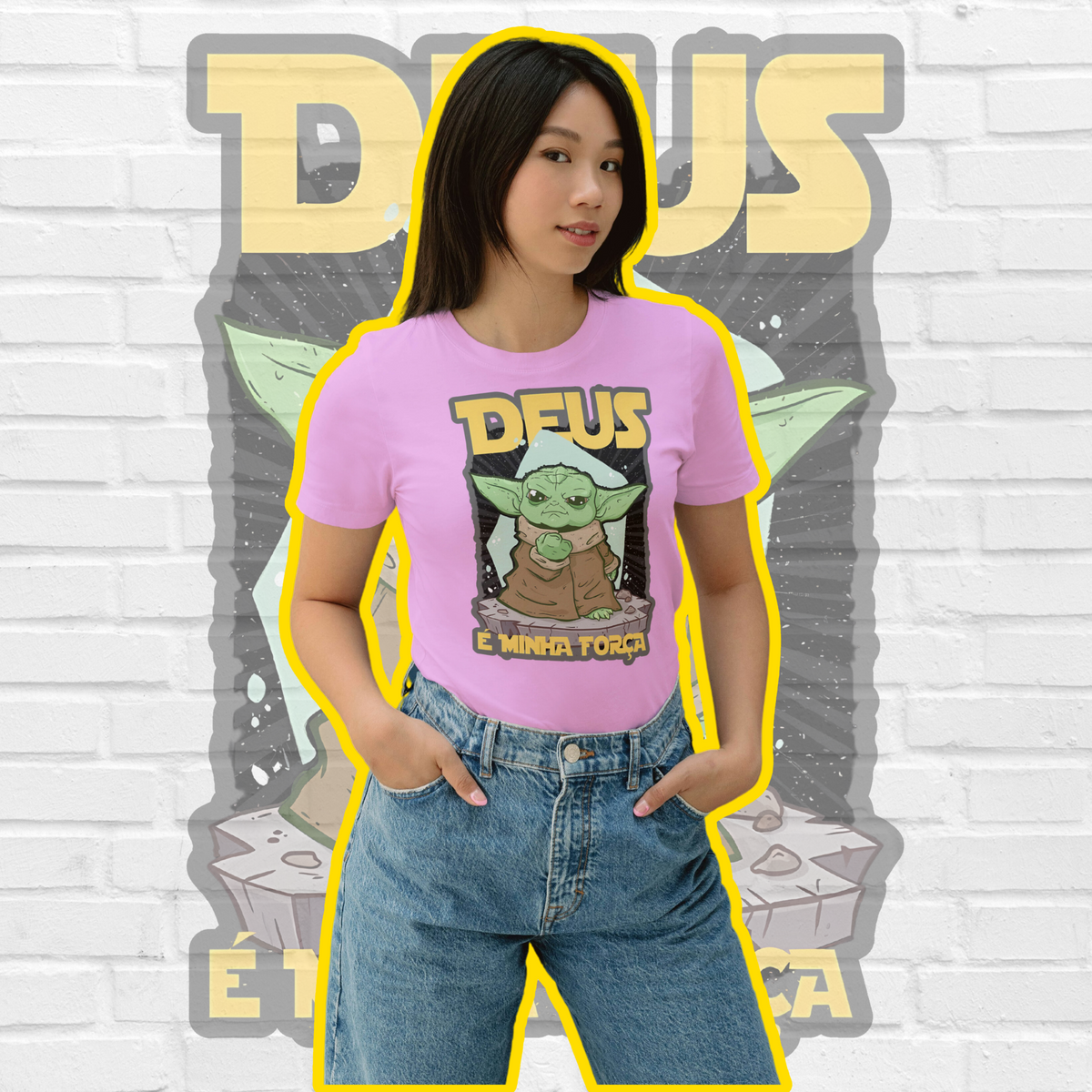 Nome do produto: T-Shirt Deus é a minha força