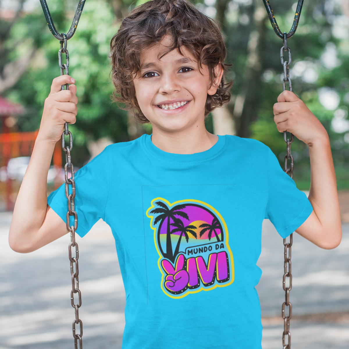 Nome do produto: CAMISETA MUNDO DA VIVI TROPICAL