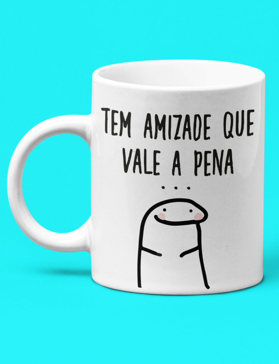 Nome do produto: Caneca Branca - Amizade que Vale a Galinha Inteira