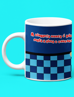 Nome do produtoCaneca Branca - Seu Madruga - A vingança nunca é plena