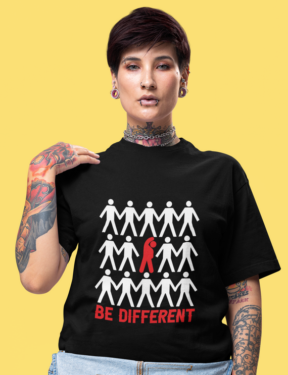 Camiseta Oversized Unissex - Seja Diferente