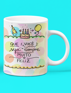 Nome do produtoCaneca Branca - Caneca Parabéns Colorido