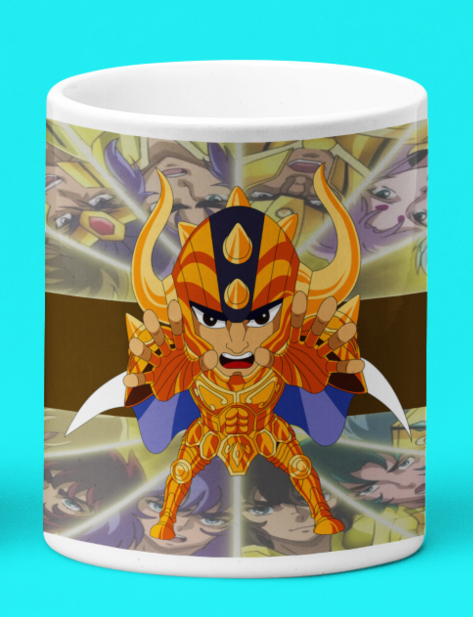 Nome do produto: Caneca Branca - Saint Seiya Taurus