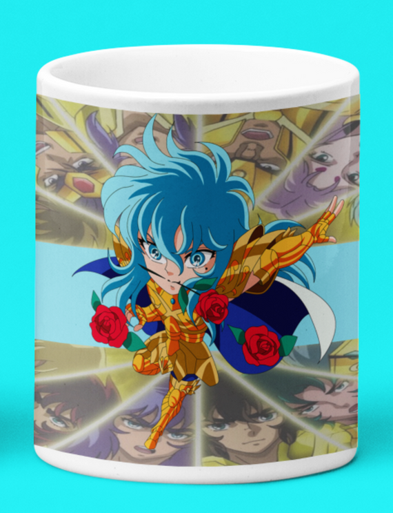 Caneca Branca - Saint Seiya Pisces