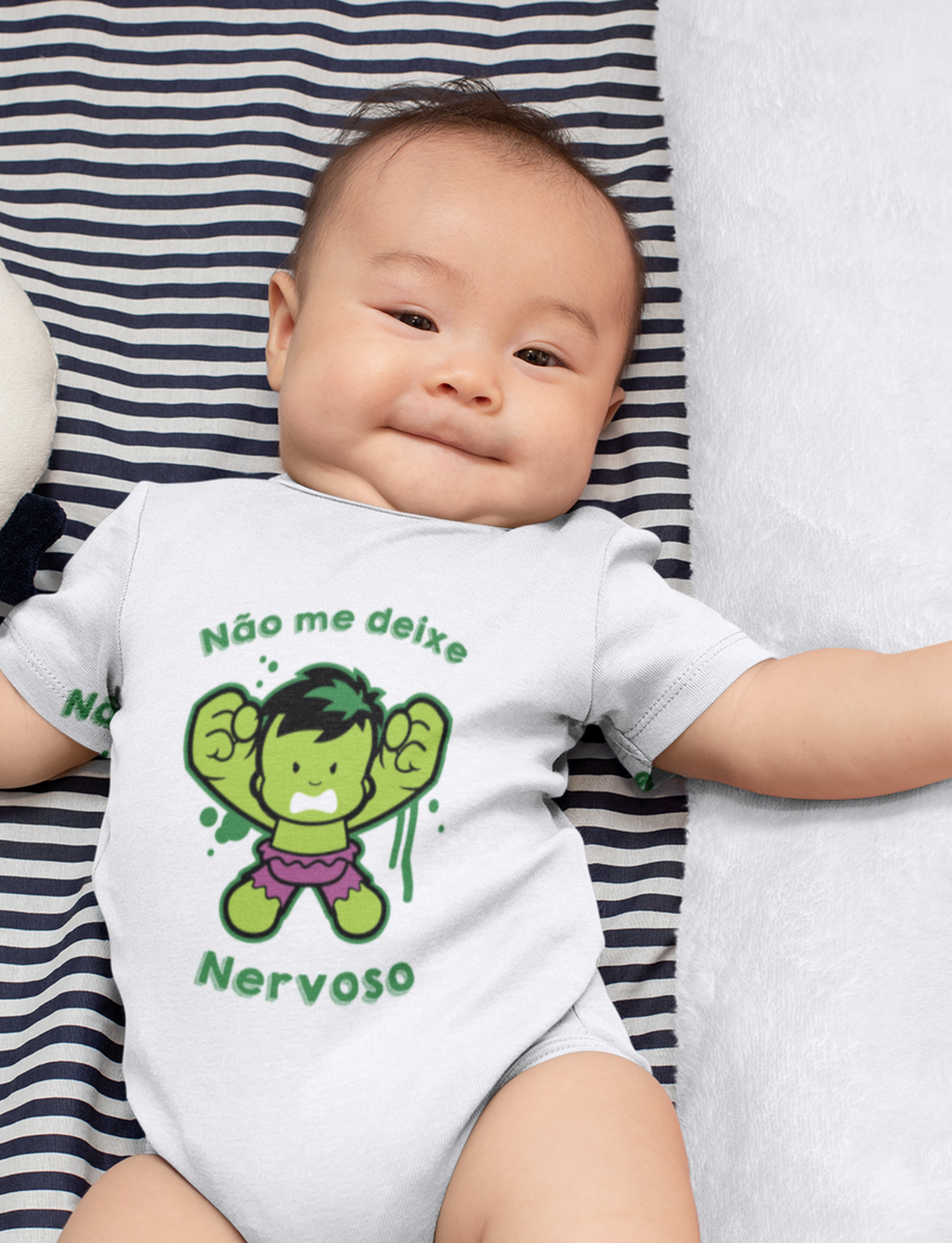 Nome do produto: Body Infantil - Mini Hulk