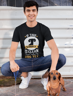 Nome do produtoCamiseta Unissex - Camisa Limpa, Cachorro Esperando