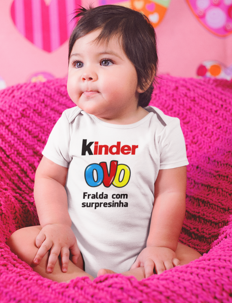 Nome do produto: Body Infantil - Kinder Surpresinha