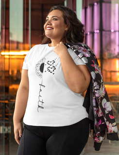 Nome do produtoCamiseta Plus Size Unissex - Faith