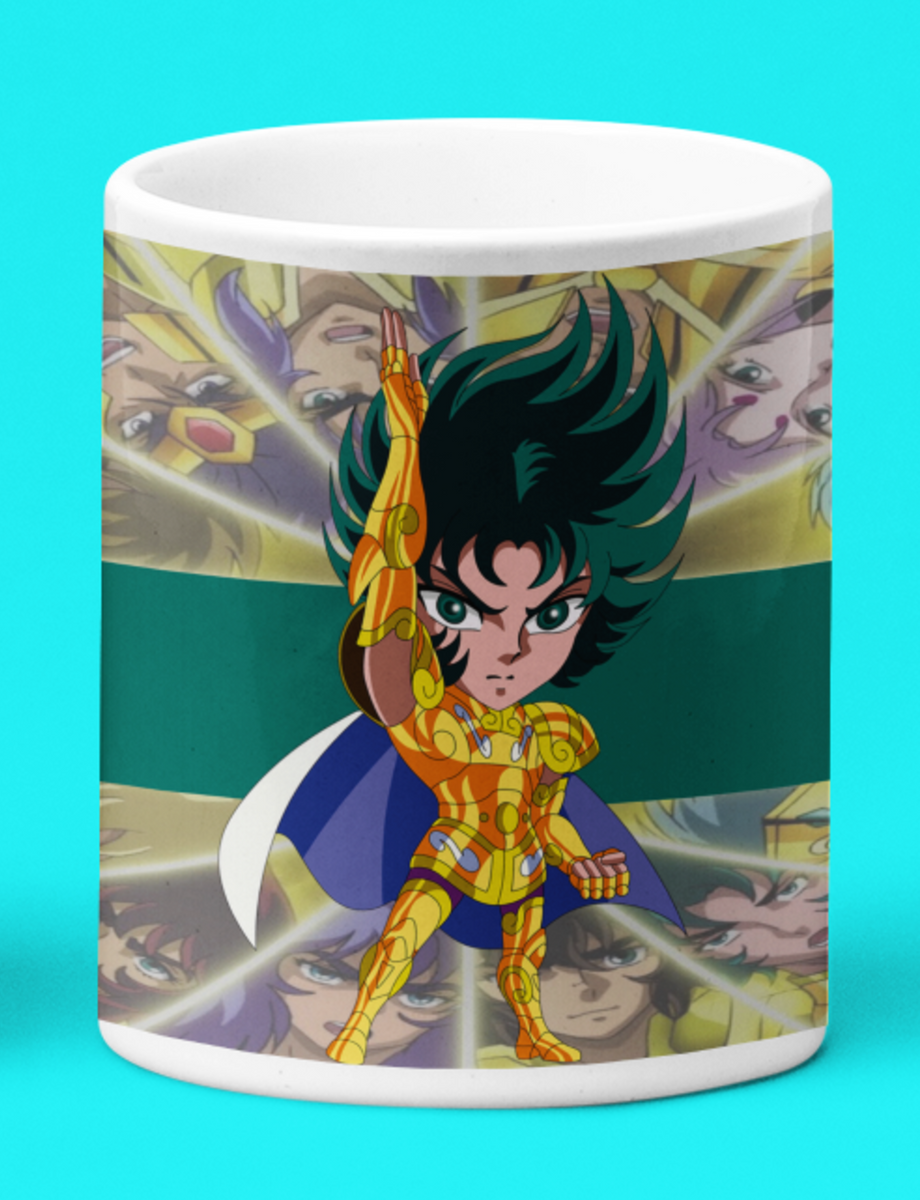 Nome do produto: Caneca Branca - Saint Seiya Capricorn