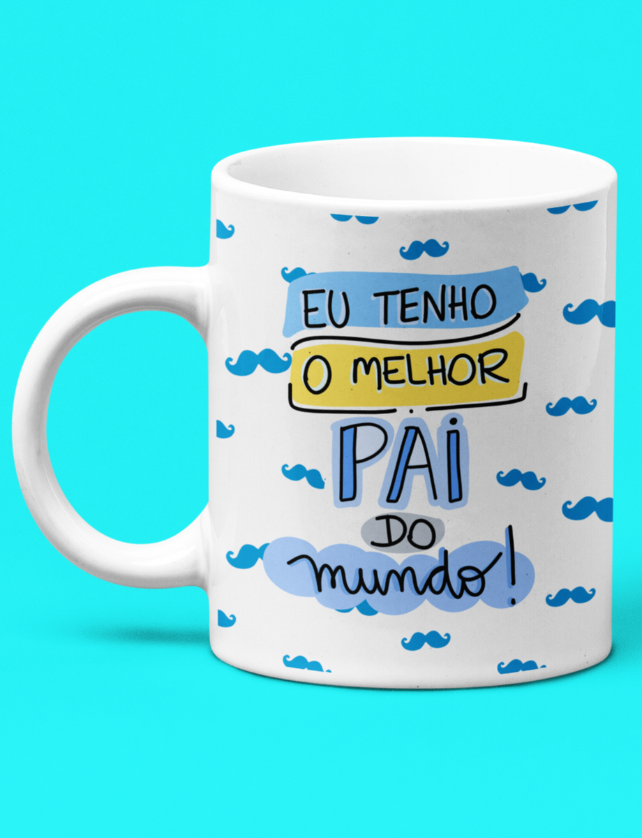 Nome do produto: Caneca Branca - Melhor Pai do Mundo