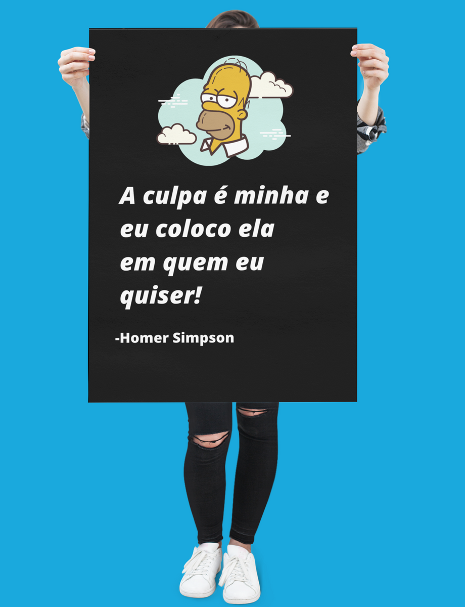 Nome do produto: Pôster Retrato - A Culpa é Minha