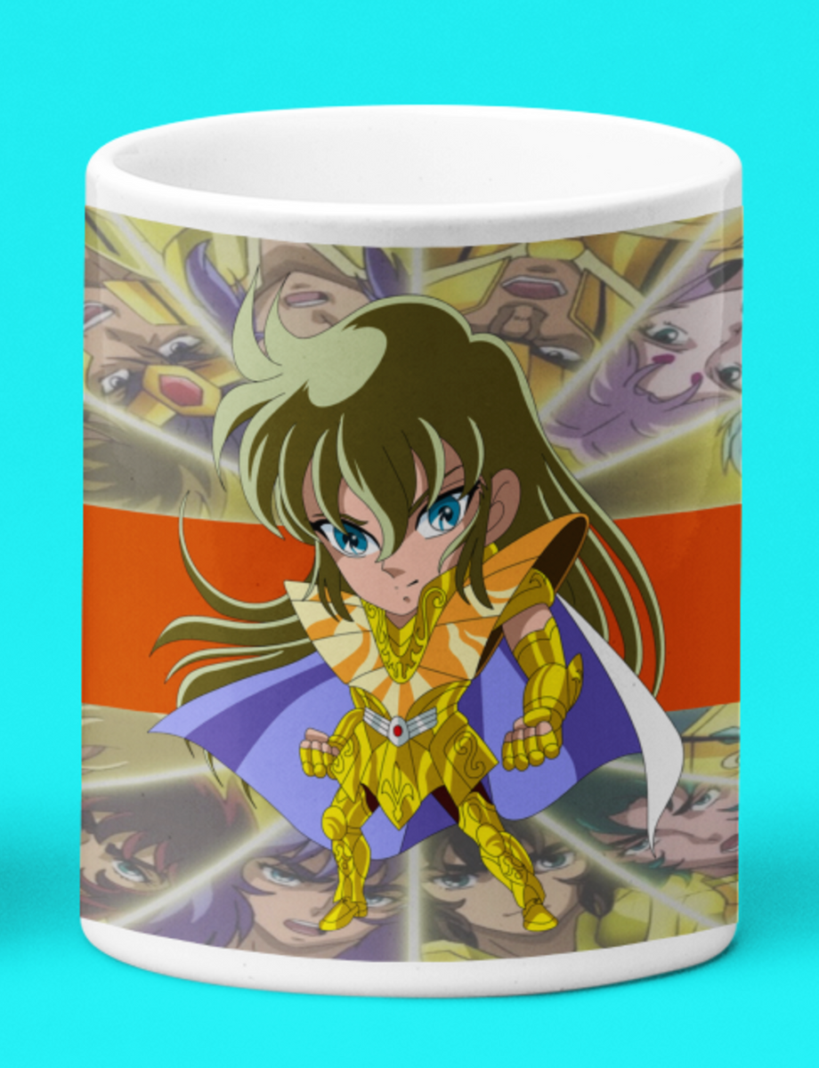 Nome do produto: Caneca Branca - Saint Seiya Virgo