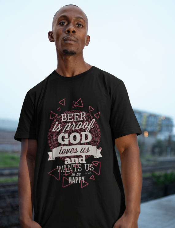 Camiseta Unissex - Beer & Happiness