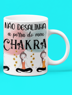 Nome do produtoCaneca Branca - Chakra Alinhado