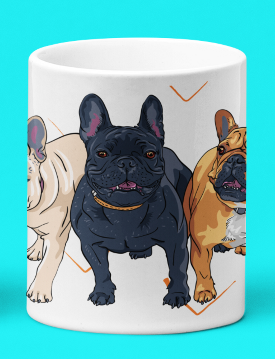 Nome do produto: Caneca Branca - Bulldog Squad