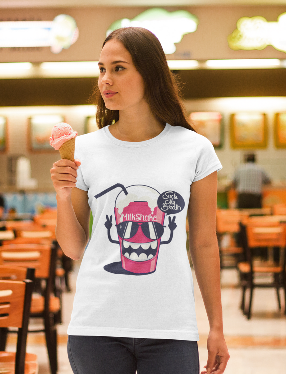 Nome do produto: Camiseta Feminina - Suck My Brain