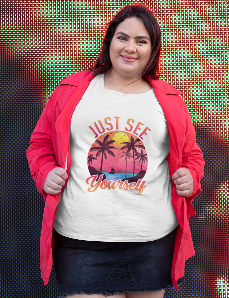 Nome do produto: Camiseta Plus Size Unissex - Horizonte Reflexivo