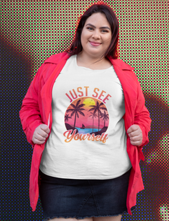 Nome do produtoCamiseta Plus Size Unissex - Horizonte Reflexivo