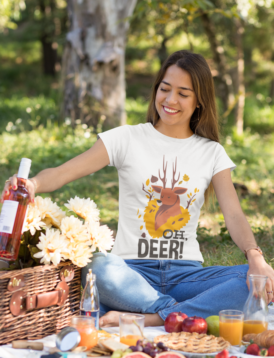 Nome do produto: Camiseta Feminina - Oh, Deer!