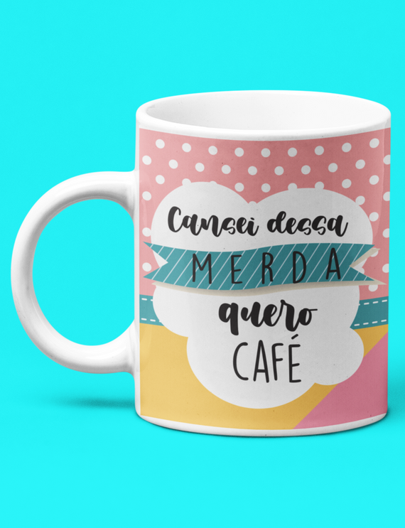 Caneca Branca - Café na Veia