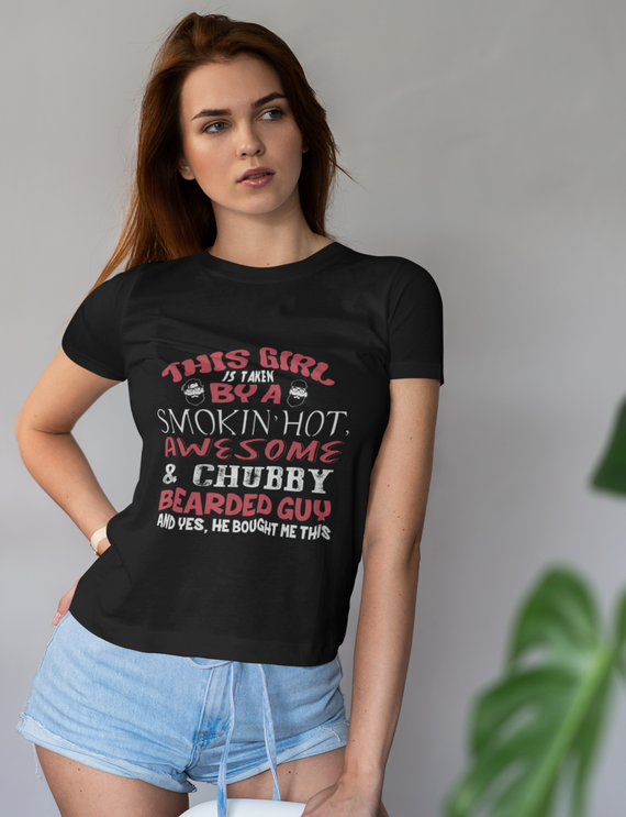 Camiseta Feminina - Smokin’ Hot Bearded Guy