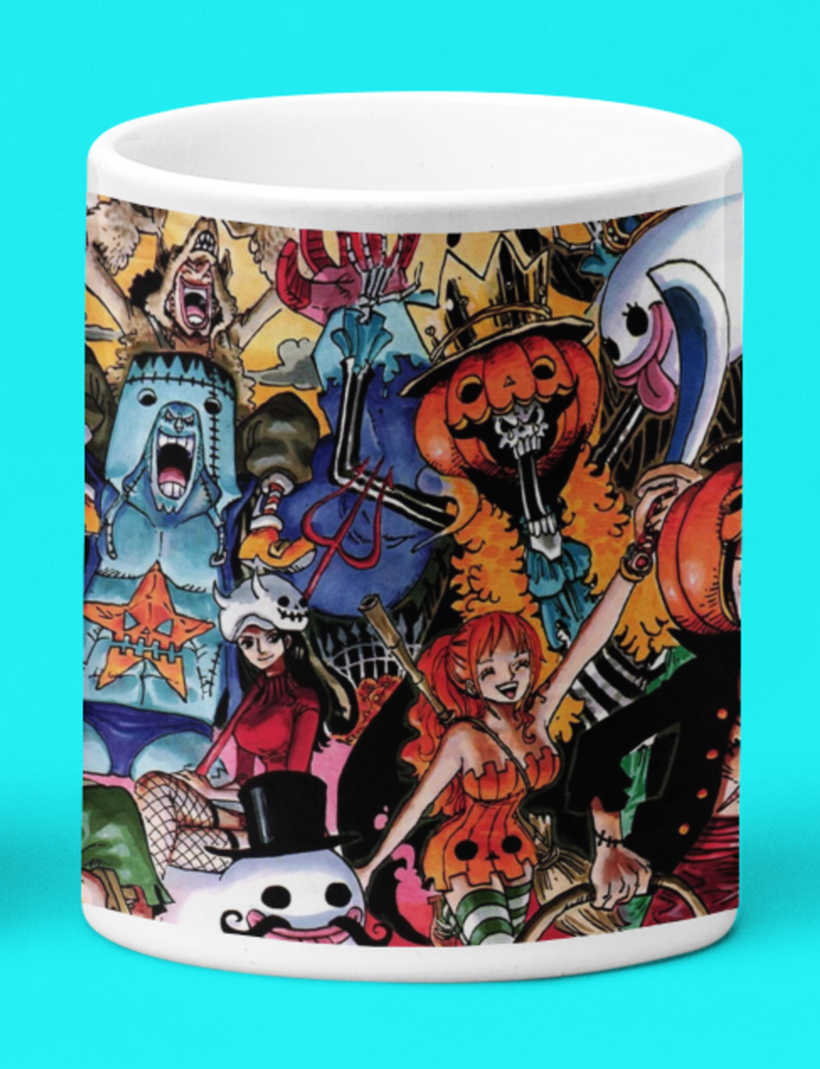 Nome do produto: Caneca Branca - Halloween dos Piratas