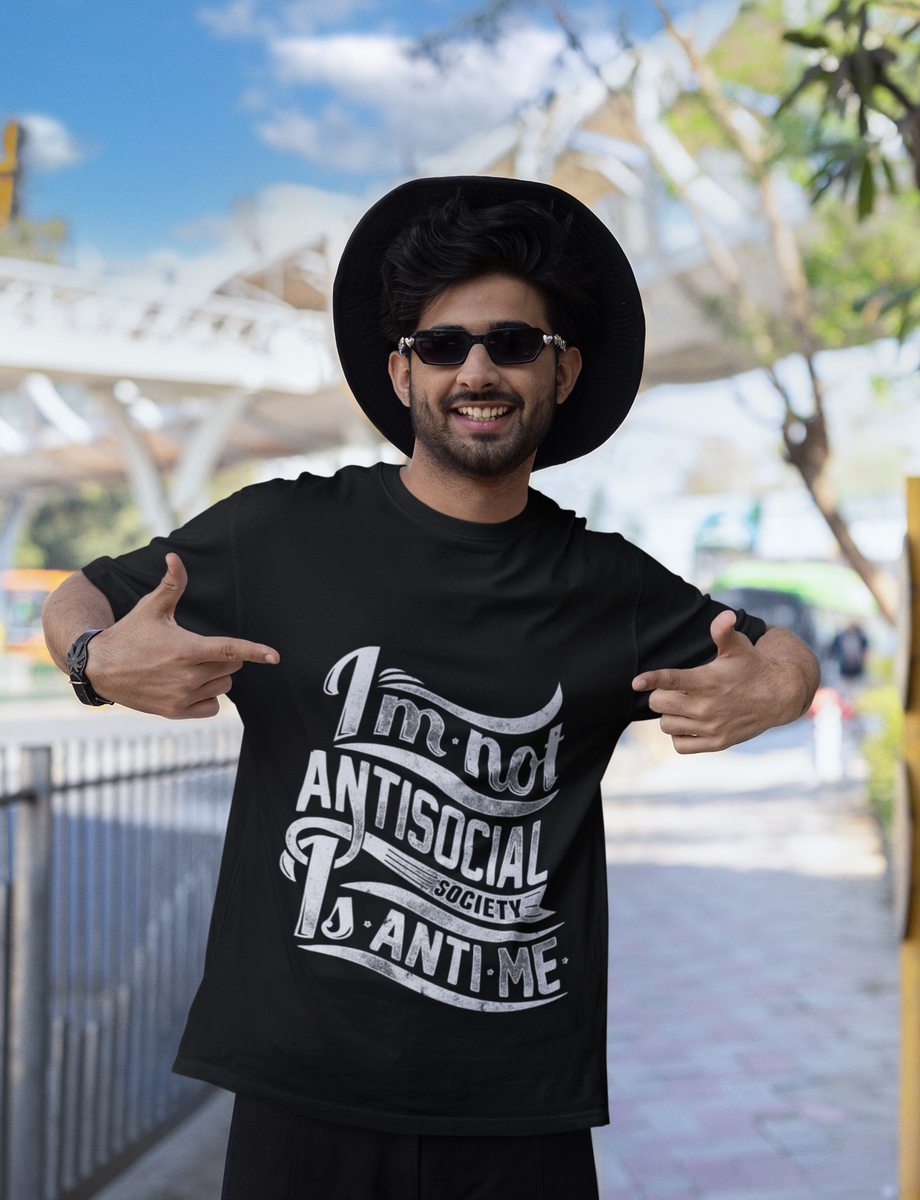 Nome do produto: Camiseta Unissex - Anti-Social ou Anti-Sociedade?