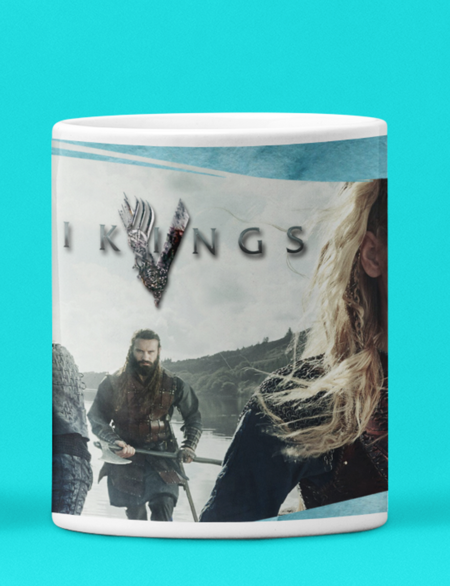 Nome do produto: Caneca Branca - Café Viking